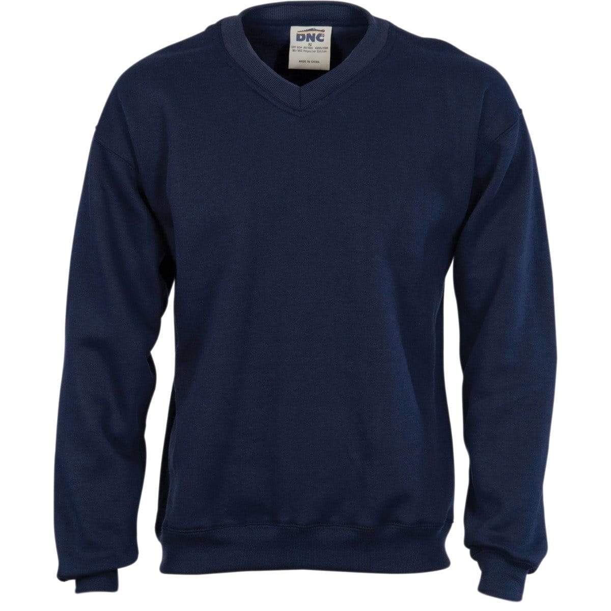 Dnc Workwear V-neck Fleecy Sweatshirt (Sloppy Joe) - 5301 Corporate Wear DNC Workwear Navy XS 
