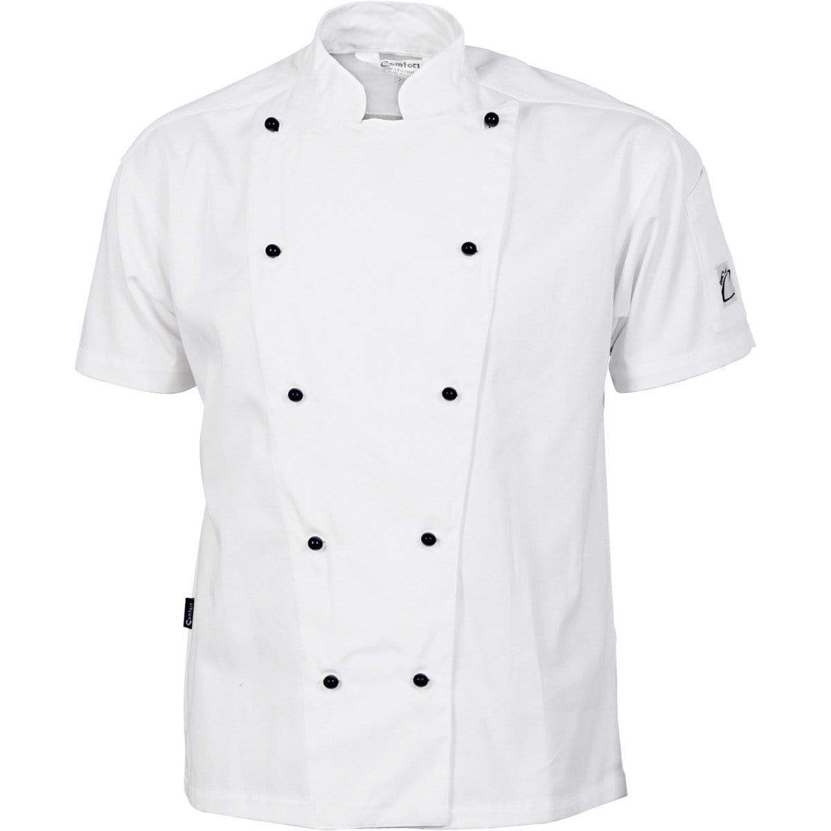 Dnc Workwear Cool-breeze Cotton Short Sleeve Chef Jacket - 1103 Hospitality & Chefwear DNC Workwear White XS 