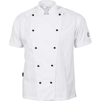 Dnc Workwear Traditional Short Sleeve Chef Jacket -1101 Hospitality & Chefwear DNC Workwear White XXS 
