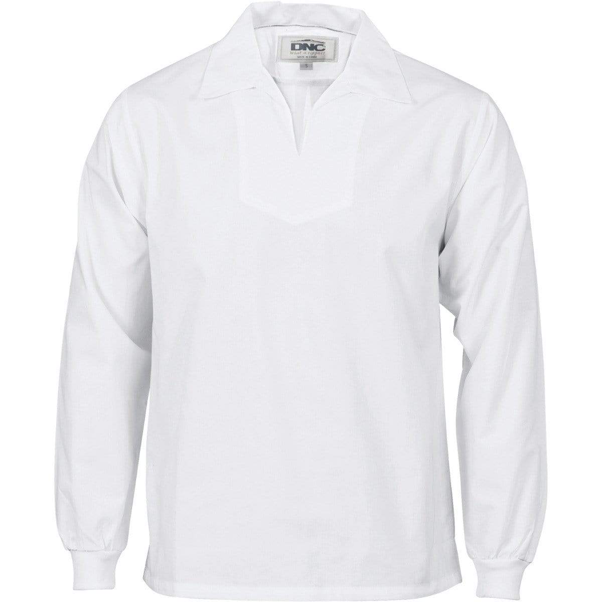 Dnc Workwear V-neck Food Industry Long Sleeve Jerkin - 1312 Hospitality & Chefwear DNC Workwear White XS 