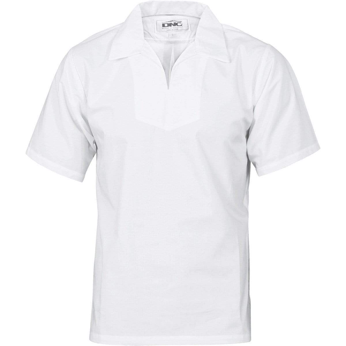 Dnc Workwear V-neck Food Industry Short Sleeve Jerkin - 1311 Hospitality & Chefwear DNC Workwear White XS 