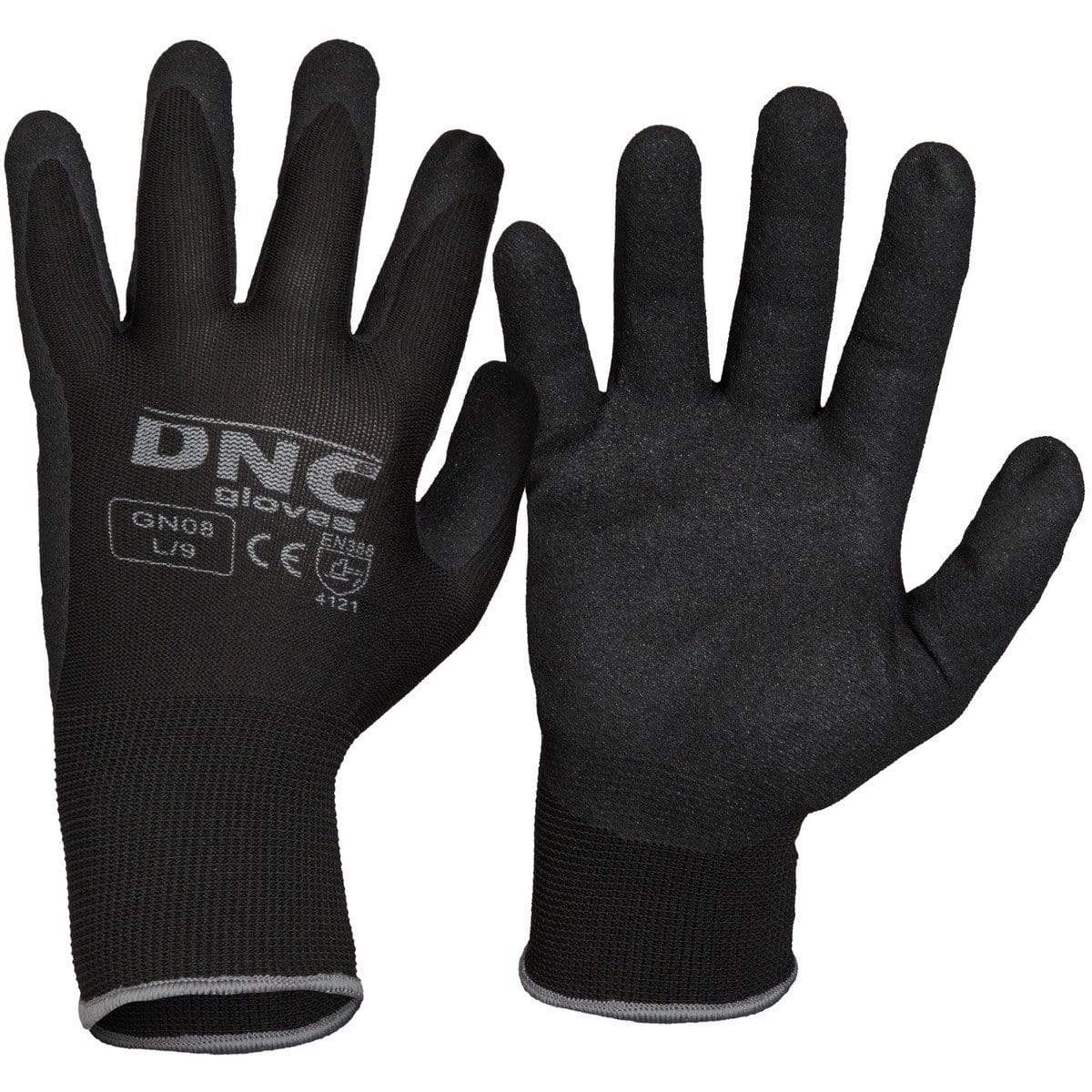 Dnc Workwear Nitrile Sandy Finish - GN08 PPE DNC Workwear Black/Black S/7 