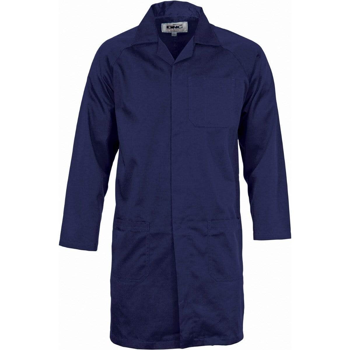 Dnc Workwear 200 Gsm Polyester Cotton Dust Coat (Lab Coat) - 3502 Work Wear DNC Workwear Navy 87R 