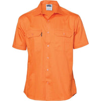 Dnc Workwear Cool-breeze Short Sleeve Work Shirt - 3207 Work Wear DNC Workwear Orange S 