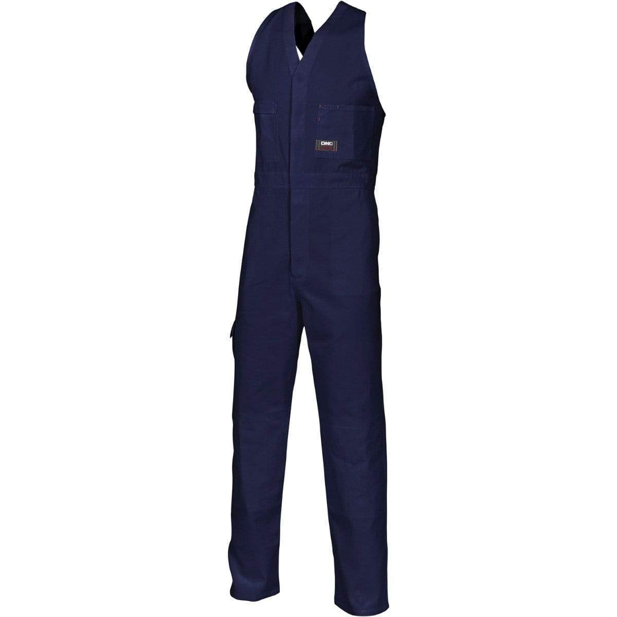 Dnc Workwear Cotton Drill Action Back Overall - 3121 Work Wear DNC Workwear Navy 77R 
