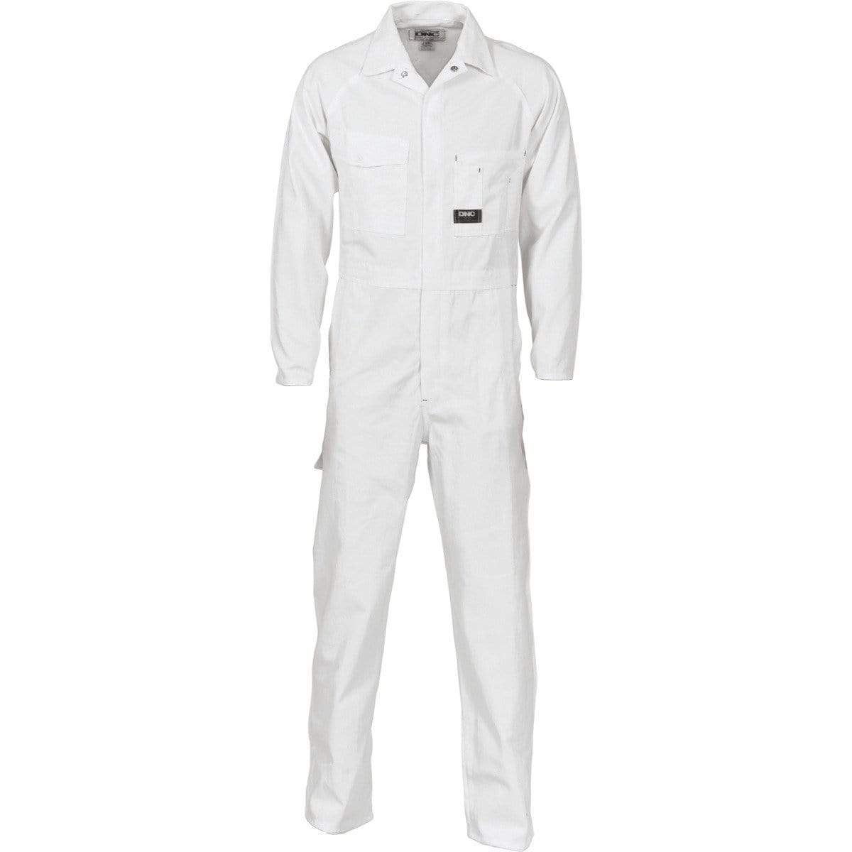 Dnc Workwear Cotton Drill Coverall - 3101 Work Wear DNC Workwear White 77R 