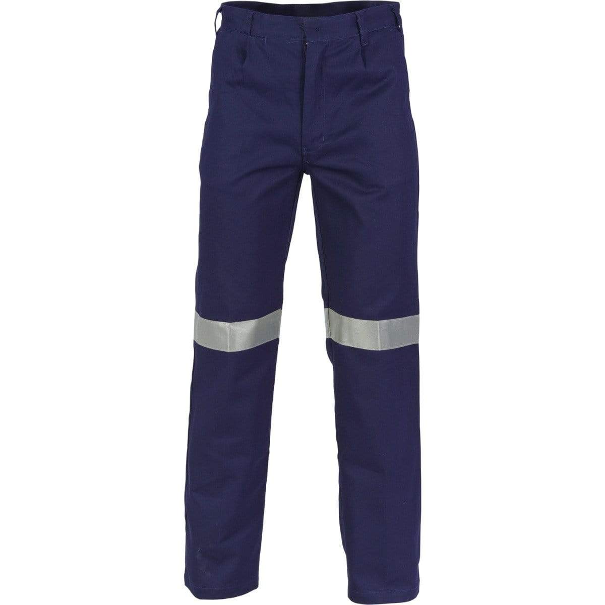 Dnc Workwear Cotton Drill Pants With 3m Reflective Tape - 3314 Work Wear DNC Workwear Navy 107R 
