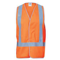Dnc Workwear Day/night Safety Vest With H-pattern - 3804 Work Wear DNC Workwear Orange XS 