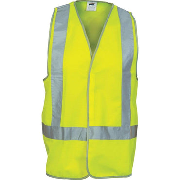 Dnc Workwear Day/night Safety Vest With H-pattern - 3804 Work Wear DNC Workwear Yellow XS 