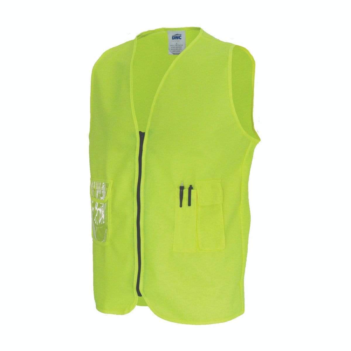 Dnc Workwear Daytime Side Panel Safety Vest - 3806 Work Wear DNC Workwear Yellow S 