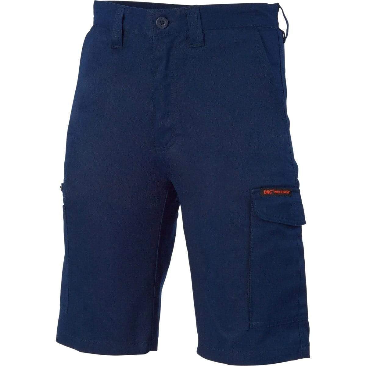 Dnc Workwear Digga Cool-breeze Cotton Cargo Shorts - 3351 Work Wear DNC Workwear Navy 77R 