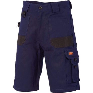 Dnc Workwear Duratex Cotton Duck Weave Cargo Shorts - 3334 Work Wear DNC Workwear Navy 72R 