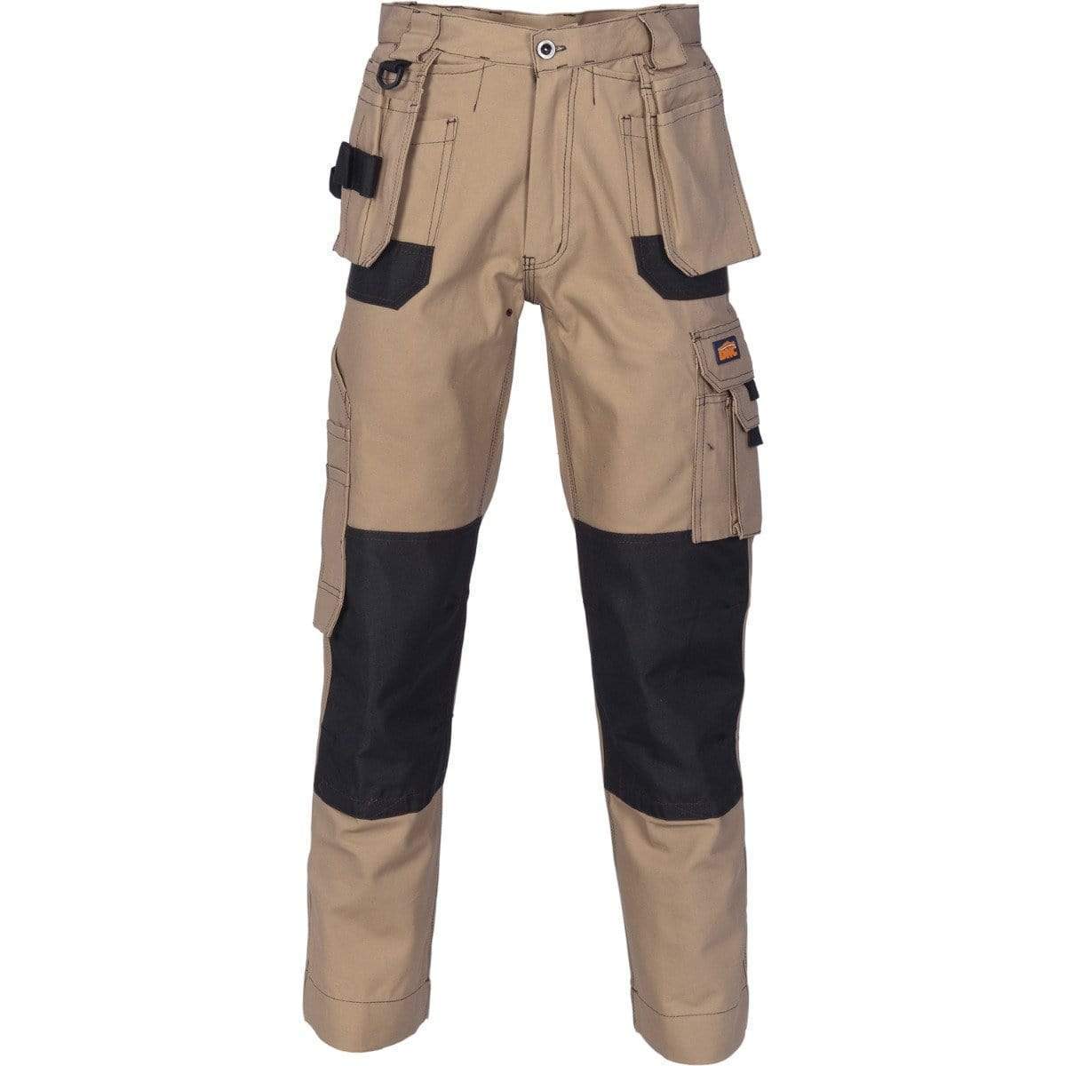 Dnc Workwear Duratex Cotton Duck Weave Tradies Cargo Pants With Twin Holster Tool Pocket - Knee Pads Not Included - 3337 Work Wear DNC Workwear Desert Sand 72R 