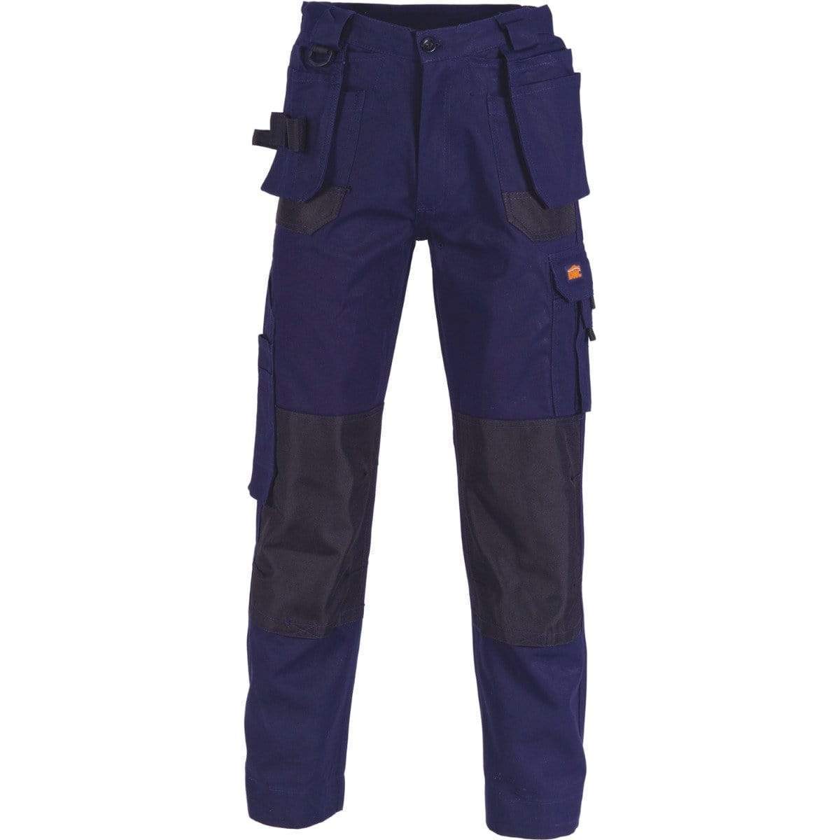 Dnc Workwear Duratex Cotton Duck Weave Tradies Cargo Pants With Twin Holster Tool Pocket - Knee Pads Not Included - 3337 Work Wear DNC Workwear Navy 72R 