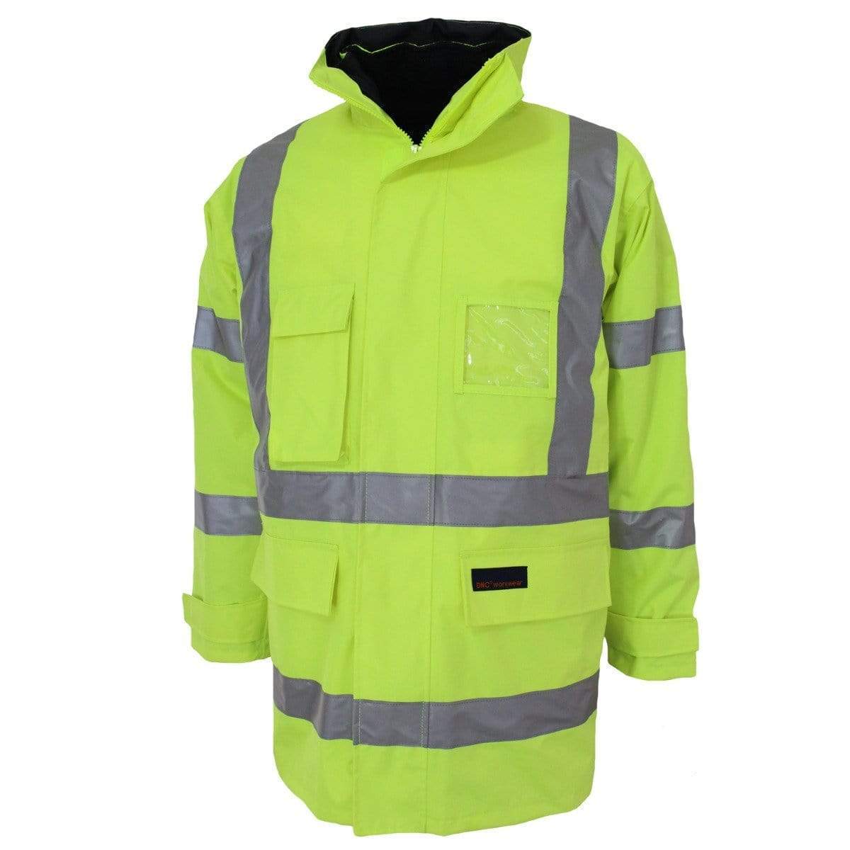 Dnc Workwear Hi-vis 6-in-1 Breathable Rain Jacket Bio-motion - 3572 Work Wear DNC Workwear Yellow XS 