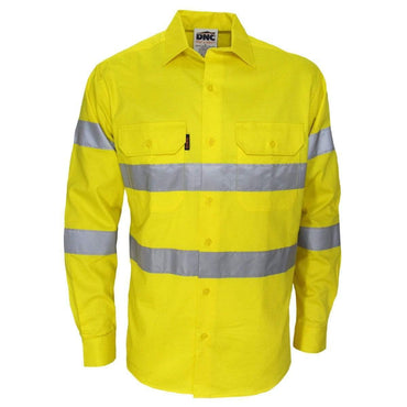 Dnc Workwear Hi-vis Bio-motion Taped Shirt - 3977 Work Wear DNC Workwear Yellow XS 