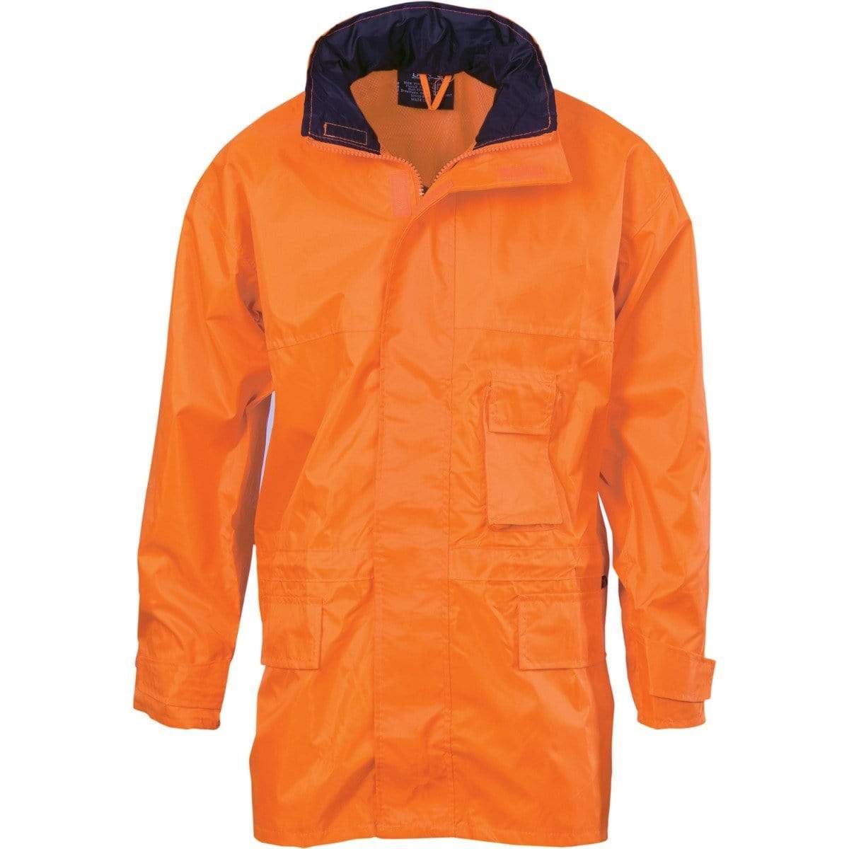 Dnc Workwear Hi-vis Breathable Rain Jacket - 3873 Work Wear DNC Workwear Orange S 