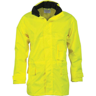 Dnc Workwear Hi-vis Breathable Rain Jacket - 3873 Work Wear DNC Workwear Yellow S 