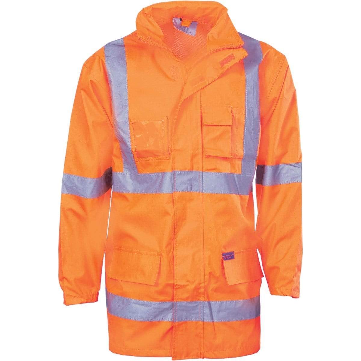 Dnc Workwear Hi-vis Cross-back D/n 2-in-1 Rain Jacket - 3995 Work Wear DNC Workwear Orange XS 