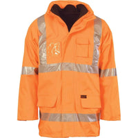 Dnc Workwear Hi-vis Cross-back D/n 6-in-1 Jacket - 3999 Work Wear DNC Workwear Orange XS 