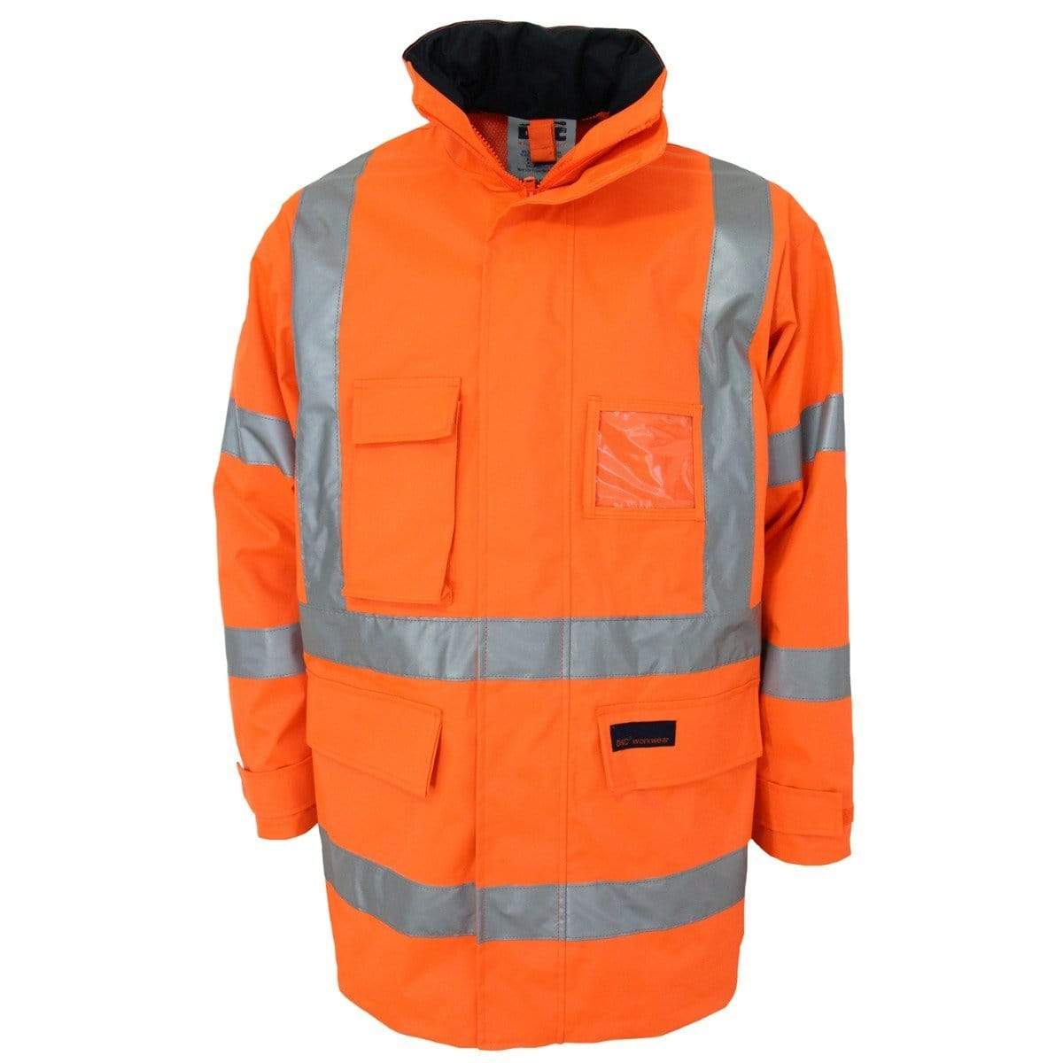 Dnc Workwear Hi-vis “h” Pattern Bio-motion Tape Jacket - 3961 Work Wear DNC Workwear Orange XS 