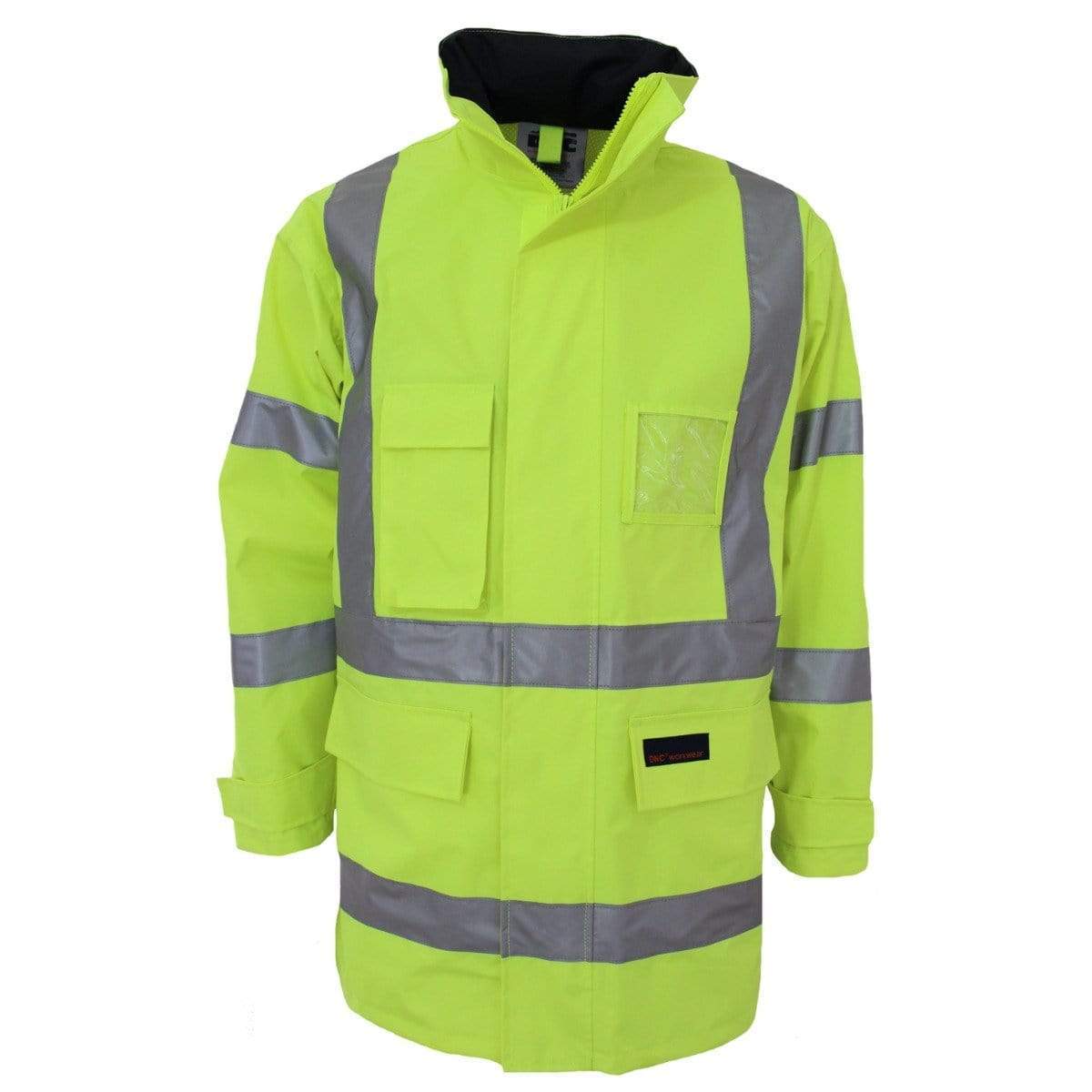 Dnc Workwear Hi-vis “h” Pattern Bio-motion Tape Jacket - 3961 Work Wear DNC Workwear Yellow XS 