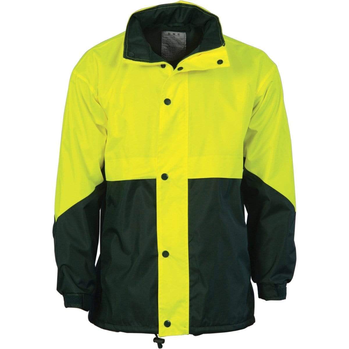 Dnc Workwear Hi-vis Two-tone Classic Jacket - 3866 Work Wear DNC Workwear Yellow/Bottle Green S 