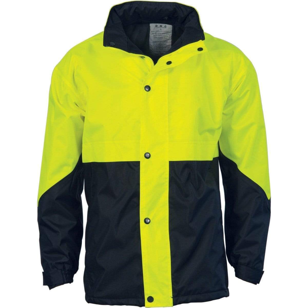 Dnc Workwear Hi-vis Two-tone Classic Jacket - 3866 Work Wear DNC Workwear Yellow/Navy S 
