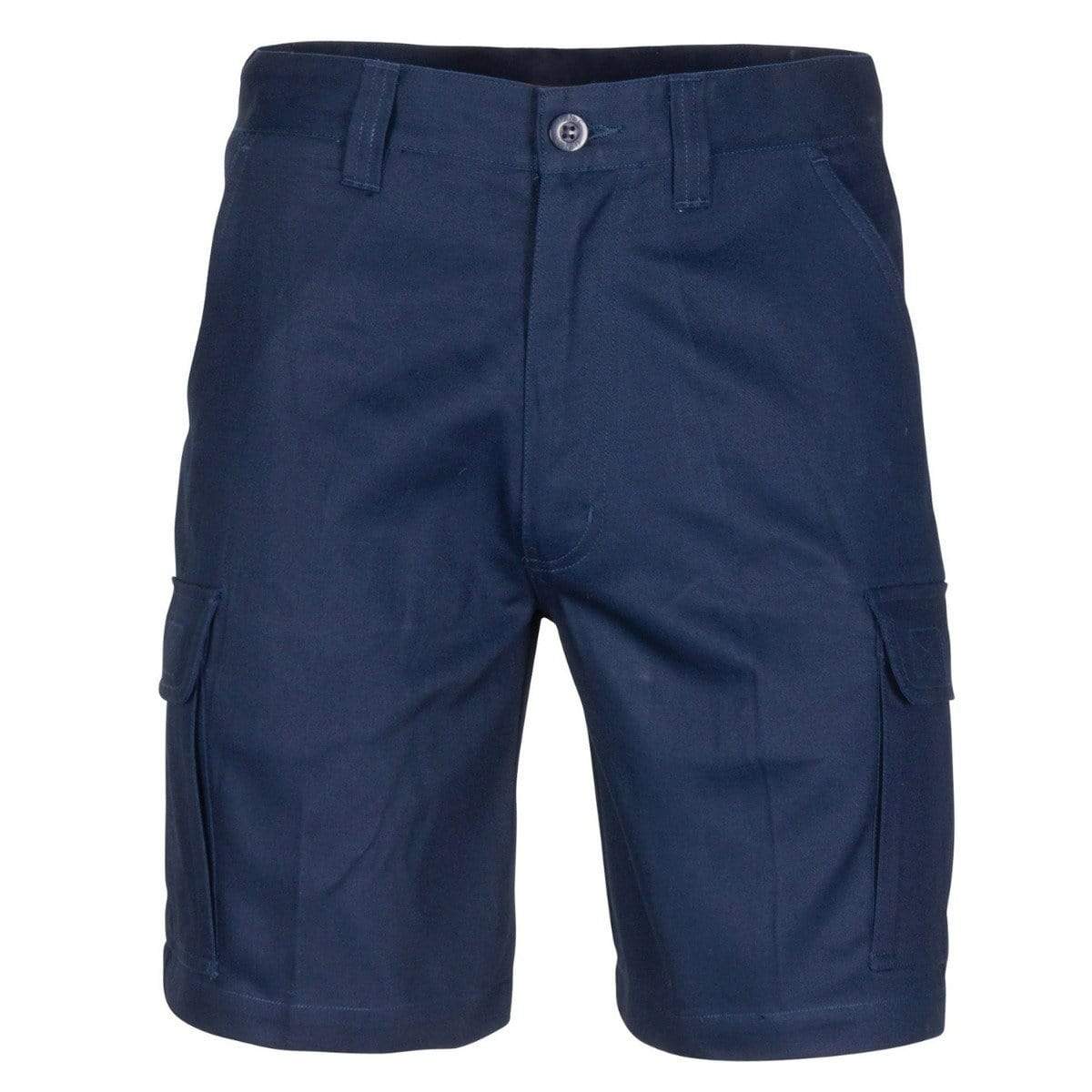 Dnc Workwear Middle Weight Cotton Double Slant Cargo Shorts - With Shorter Leg Length - 3358 Work Wear DNC Workwear Navy 72R 