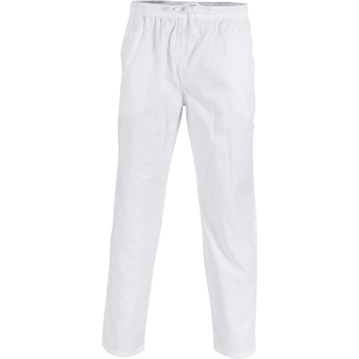 Dnc Workwear Polyester Cotton Drawstring Chef Pants - 1501 Work Wear DNC Workwear White XS 