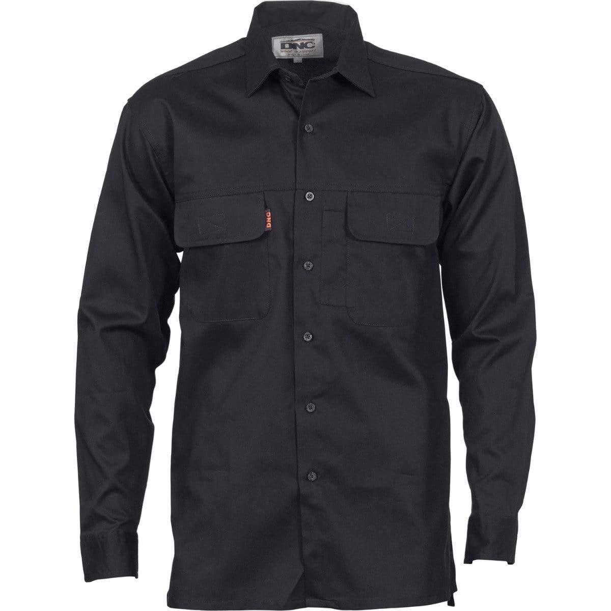 Dnc Workwear Three-way Cool Breeze Long Sleeve Work Shirt - 3224 Work Wear DNC Workwear Black 5XL 