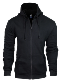 Adult Zip Hoodie 1528 Casual Wear Aussie Pacific XS Black 