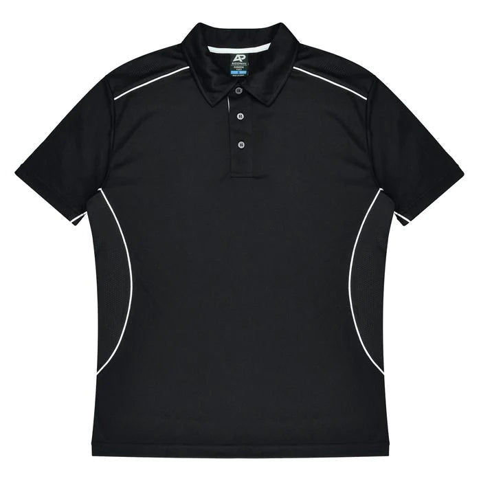 Aussie Pacific Kuranda Men's Polo Shirt 1323  Aussie Pacific BLACK/WHITE S 