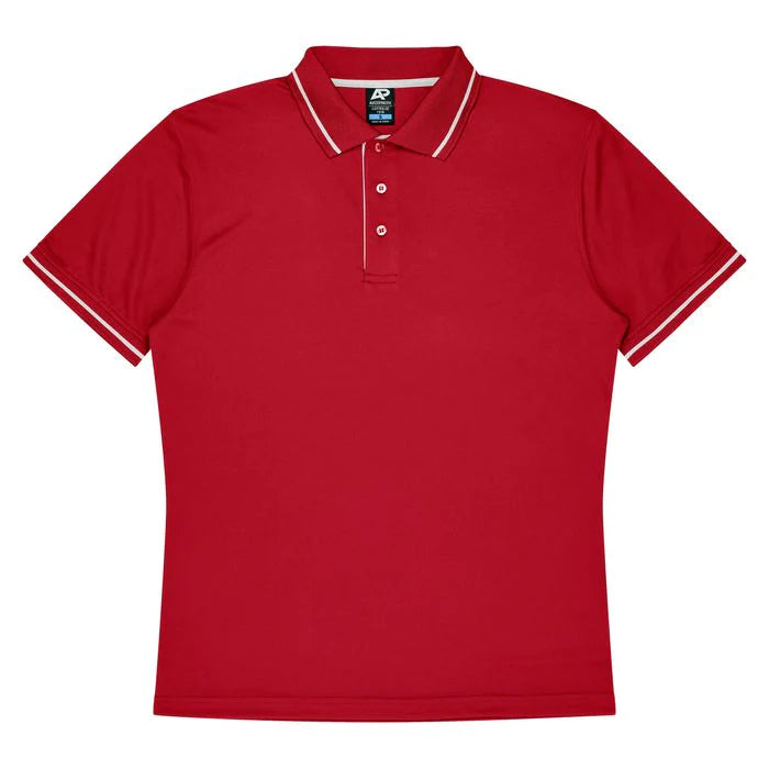 Aussie Pacific Cottesloe Kids Polo Shirt 3319  Aussie Pacific RED/WHITE 4 