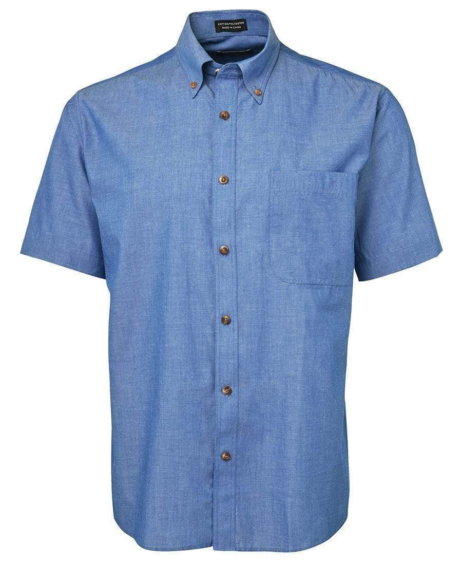 Jb's Wear Corporate Wear Indigo / S JB'S Short Sleeve Indigo Chambray Shirt 4ICS