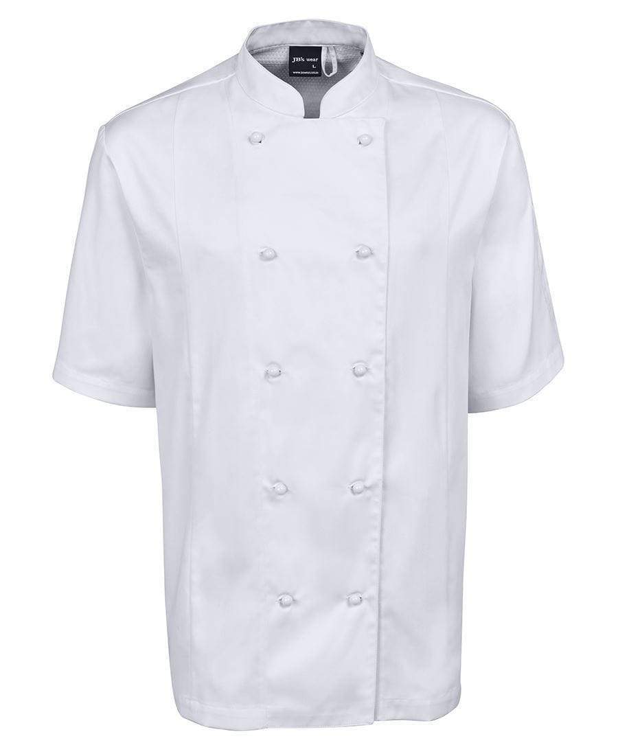 Jb's Wear Hospitality & Chefwear White / S JB'S Vented Chef's Short Sleeve Jacket 5CVS