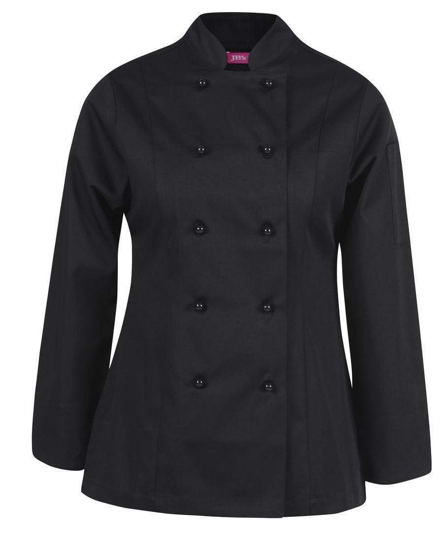 Jb's Wear Hospitality & Chefwear Black / 6 JB'S Women’s Vented Long Sleeve Chef's Jacket 5CVL1