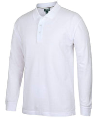 Jb's Wear White / 2XS JB'S pique polo long sleeve S2ML