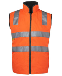 Jb's Wear Work Wear Orange/Black / S JB'S Hi-Vis Reversible Vest 6D4RV