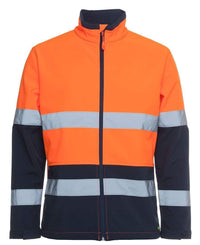 Jb's Wear Work Wear Orange/Navy / XS JB'S Hi-Vis Water Resistant Softshell Jacket 6DWJ