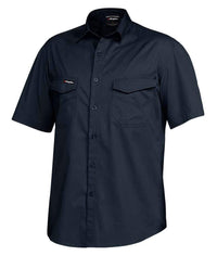 KingGee Tradies Short Sleeve Work Shirt K14355 Work Wear KingGee Olived Navy XS 