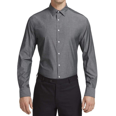 NNT Chambray Long Sleeve Shirt CATJ2W Corporate Wear NNT Black/White 37 