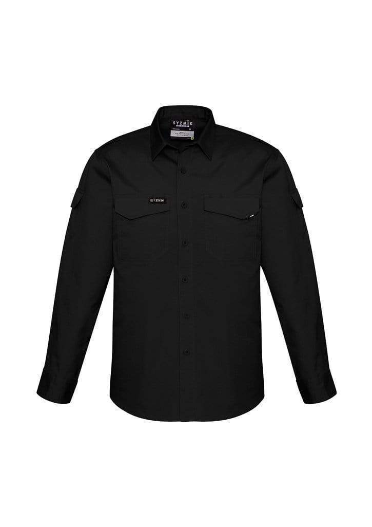 SYZMIK Men’s Rugged Cooling Men’s L/S Shirt ZW400 Work Wear Syzmik Black 7XL 