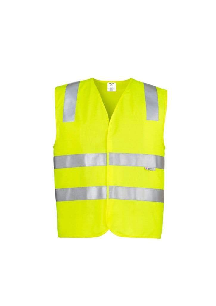 SYZMIK Unisex Hi Vis Basic Vest ZV999 Work Wear Syzmik Yellow XS 