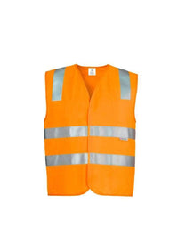SYZMIK Unisex Hi Vis Basic Vest ZV999 Work Wear Syzmik Orange XS 