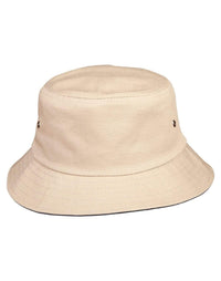 Bucket Hat Ch32a Active Wear Winning Spirit Sand/Dark Navy Underbrim S/M 