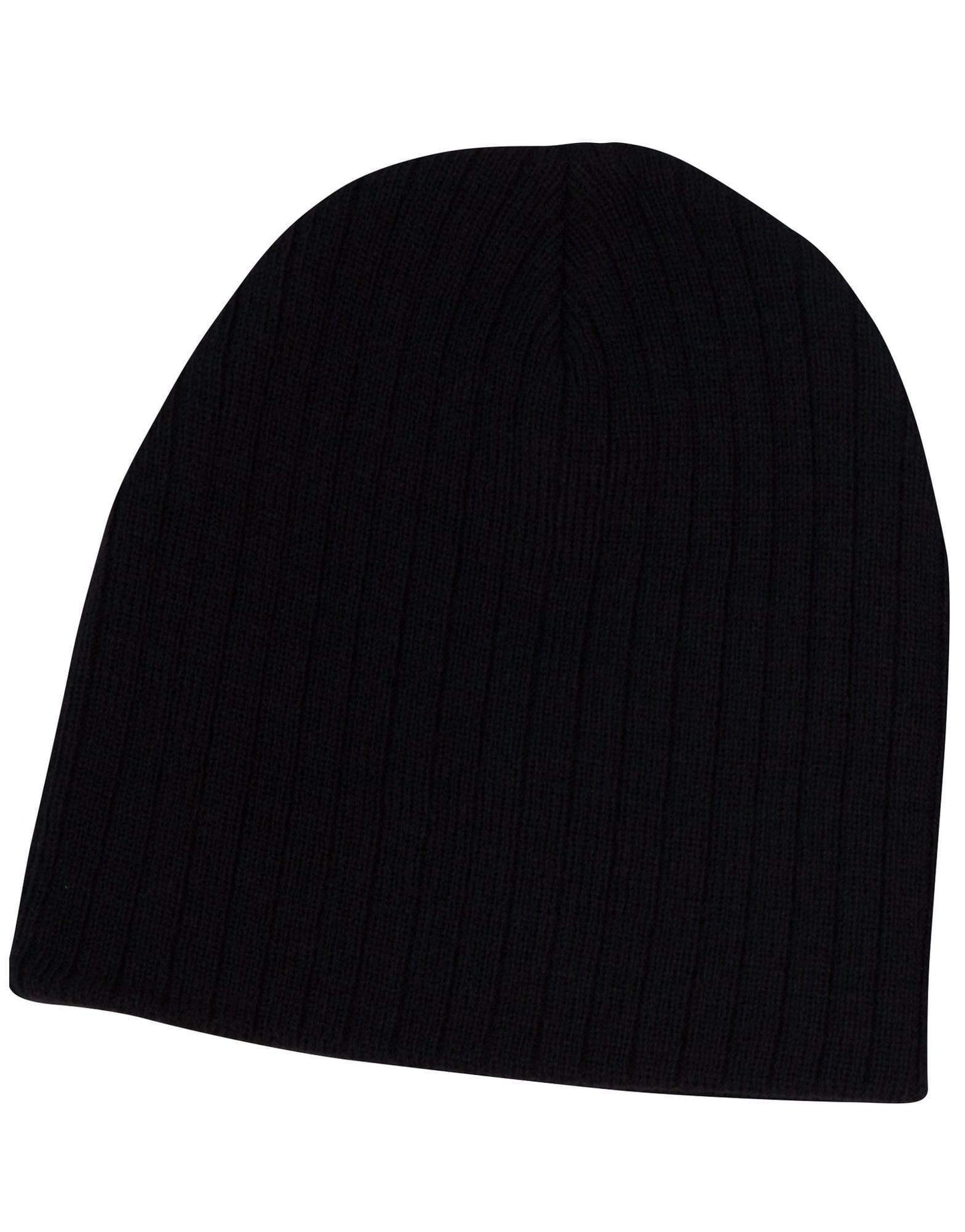 Cable Knit Beanie CH62 Active Wear Winning Spirit Black One size 