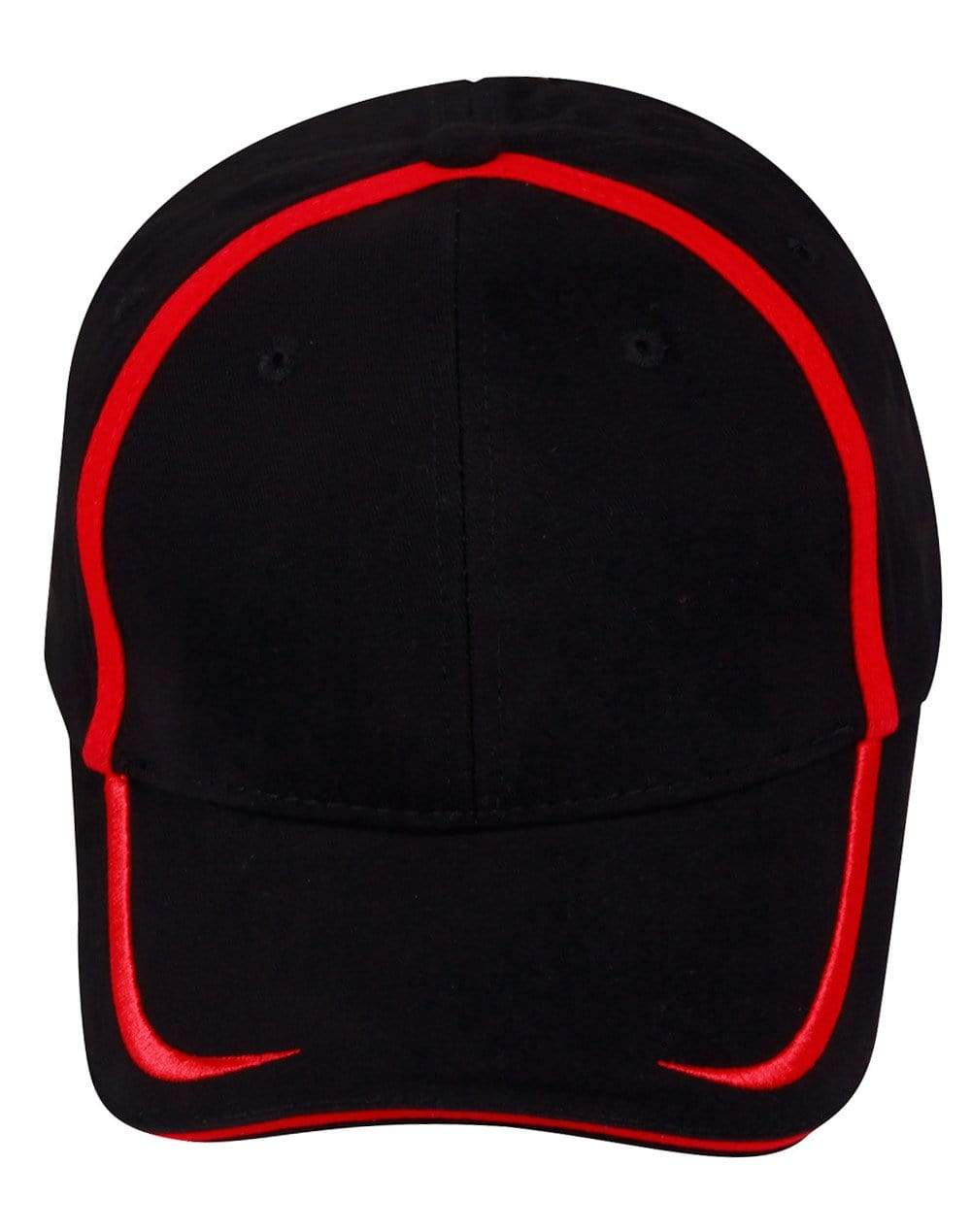 Contrast Trim Cap Ch75 Active Wear Winning Spirit Black/Red One size 
