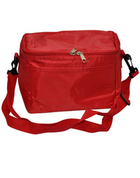 Cooler Bag - 6 Can Cooler Bag B6001 Active Wear Winning Spirit Red "(w)21cm x (h)16cm x (d)14cm, Capacity: 375ml x 6" 
