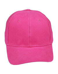 Heavy Brushed Cotton Cap Ch01 Active Wear Winning Spirit Hot Pink One size 